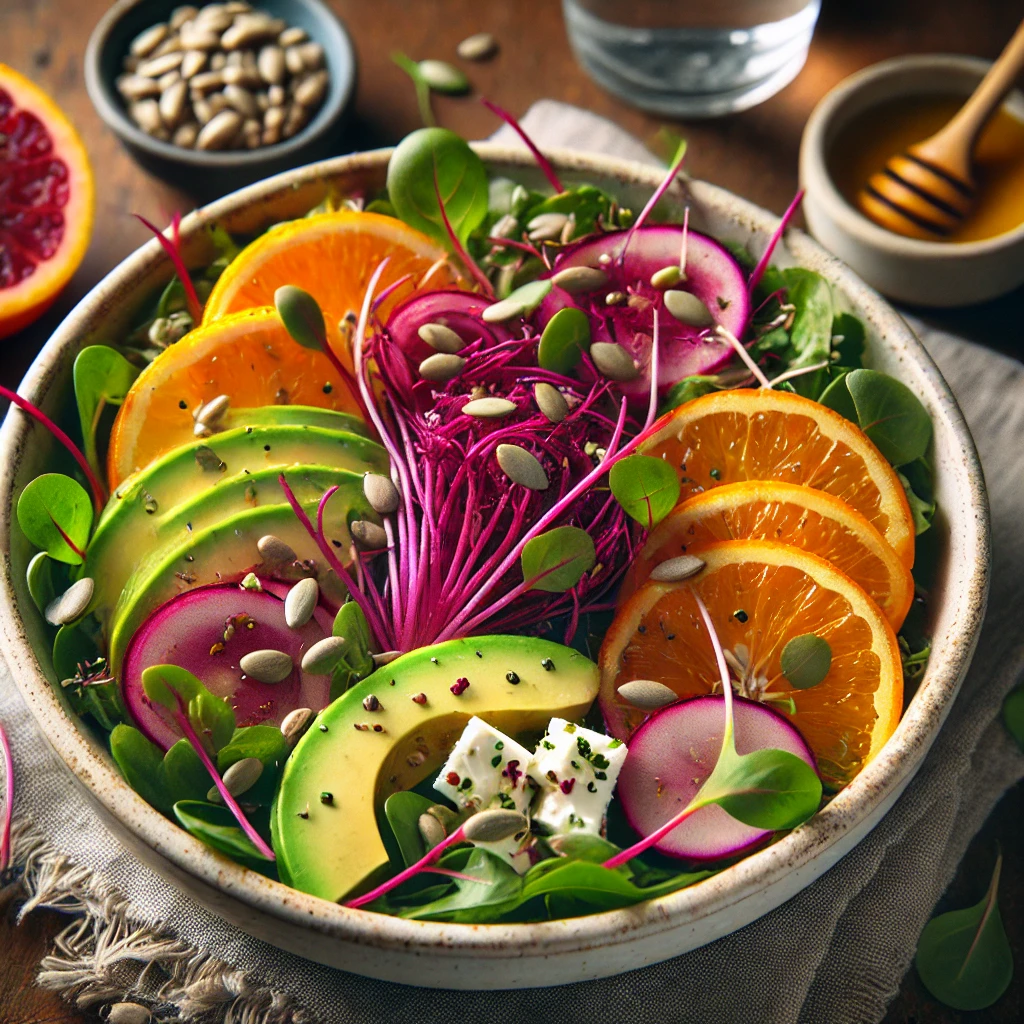 Uova strapazzate con Microgreens di Crescione