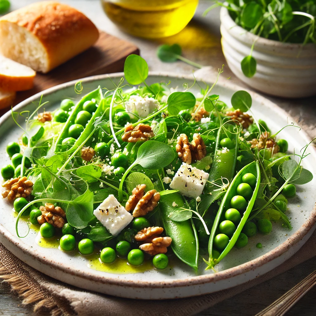 Insalata di Microgreens di Pisello Verde